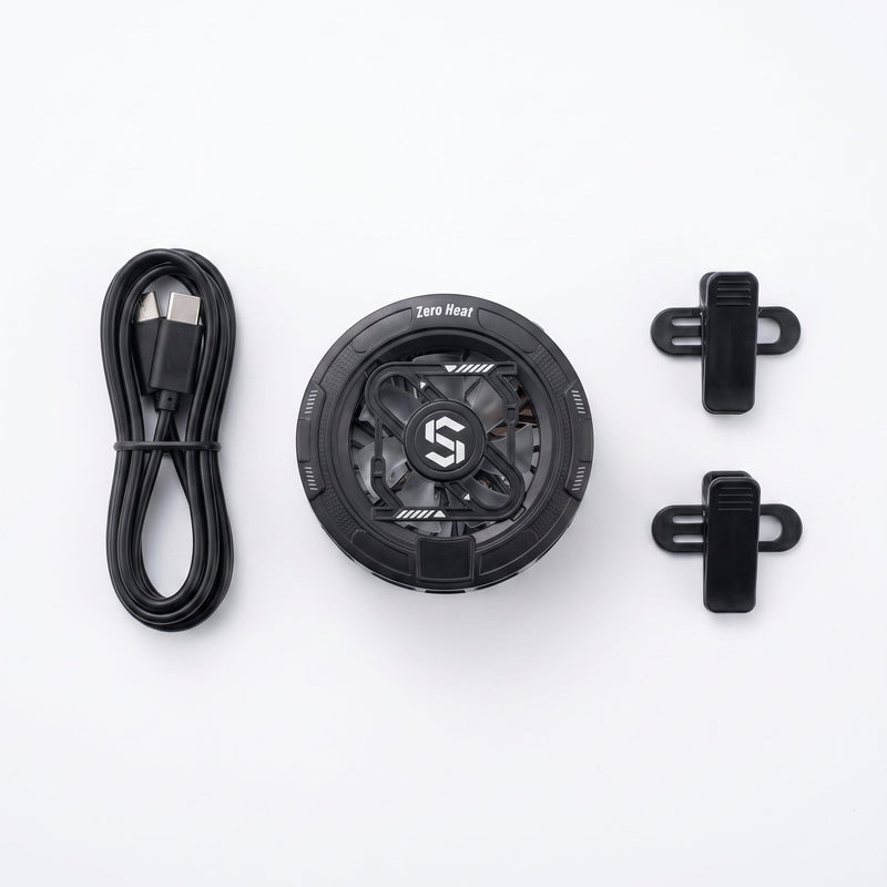 Magnetic Phone Cooler – Semiconductor Turbo Cooling Fan with RGB Lights, USB-C Radiator for Mobile Gaming (iPhone & Android)