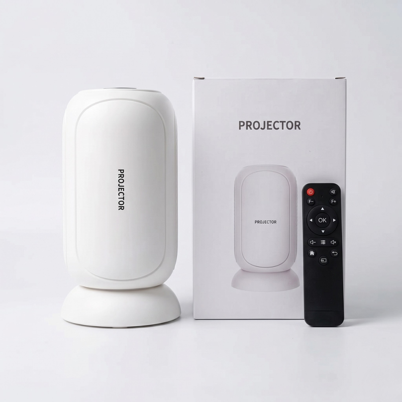 AI Smart Mini Projector with Auto Focus & Android 13 – 4K Supported Portable Home Cinema Projector