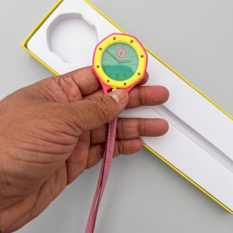 Royal Pop Neon Silicone Pendant Watch – Waterproof & Colourful