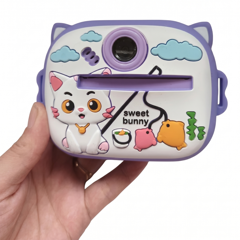 Kids Instant Thermal Print Camera — 1080P Video, 20MP Photo, Games & Music