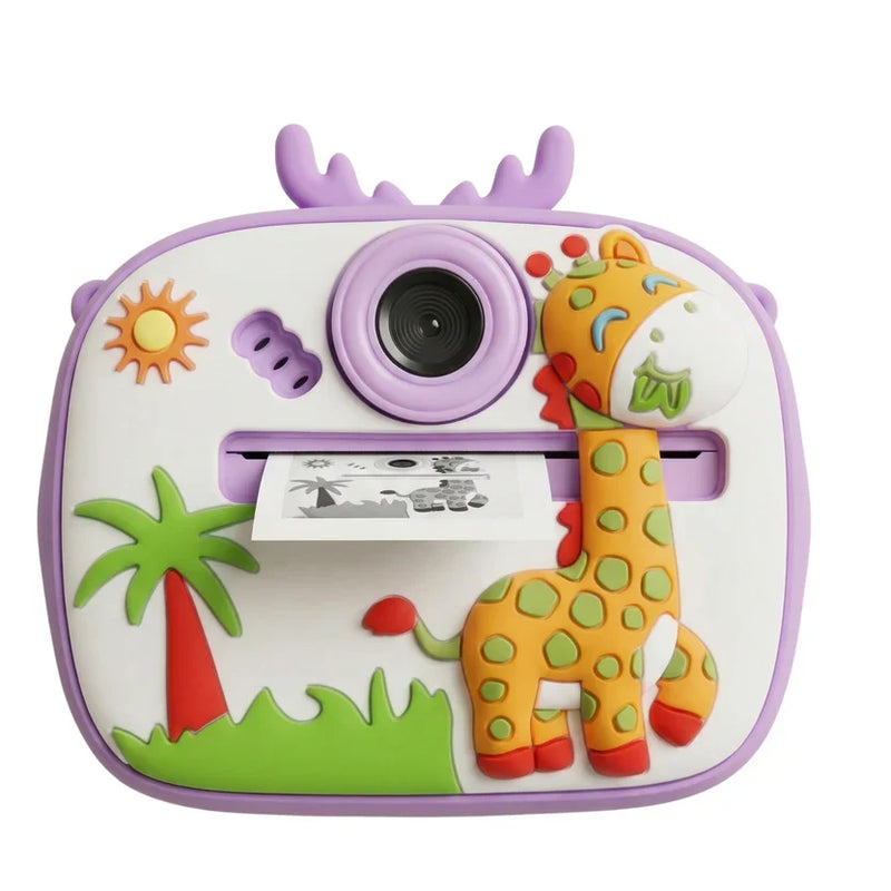 Kids Instant Thermal Print Camera — 1080P Video, 20MP Photo, Games & Music