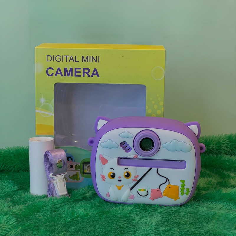 Kids Instant Thermal Print Camera — 1080P Video, 20MP Photo, Games & Music