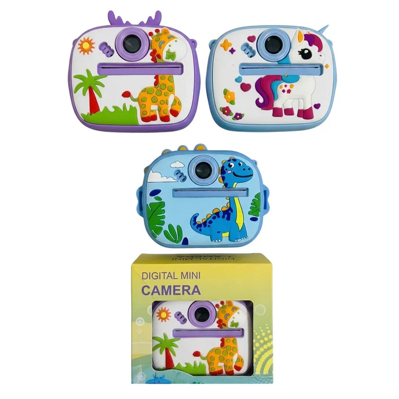 Kids Instant Thermal Print Camera — 1080P Video, 20MP Photo, Games & Music
