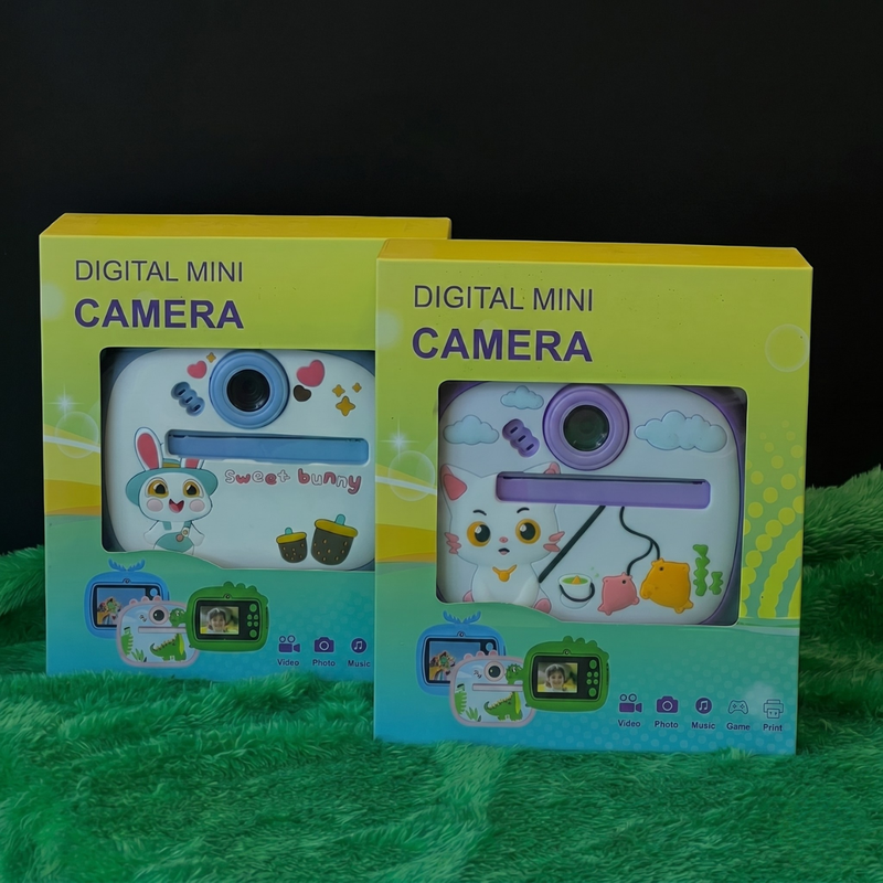 Kids Instant Thermal Print Camera — 1080P Video, 20MP Photo, Games & Music