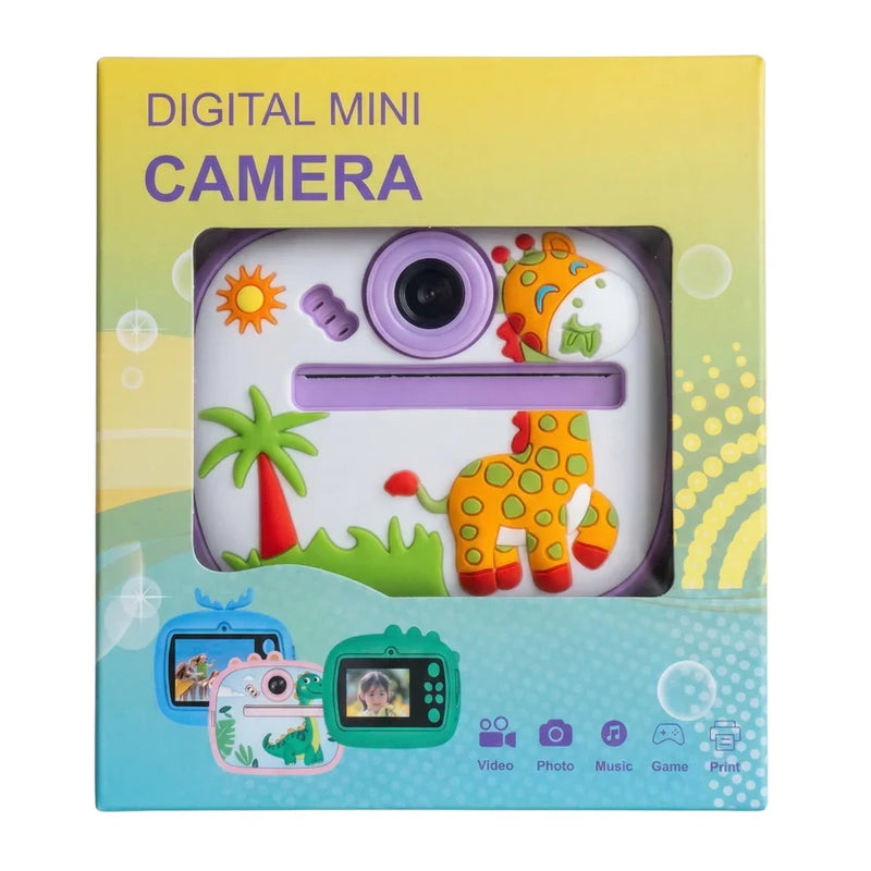 Kids Instant Thermal Print Camera — 1080P Video, 20MP Photo, Games & Music