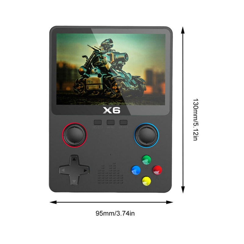 X6 Retro Handheld Game Console – 3.5'' IPS Screen, 10,000+ Games, 11 Emulators, WiFi & TV Output