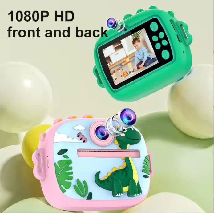 Kids Instant Thermal Print Camera — 1080P Video, 20MP Photo, Games & Music