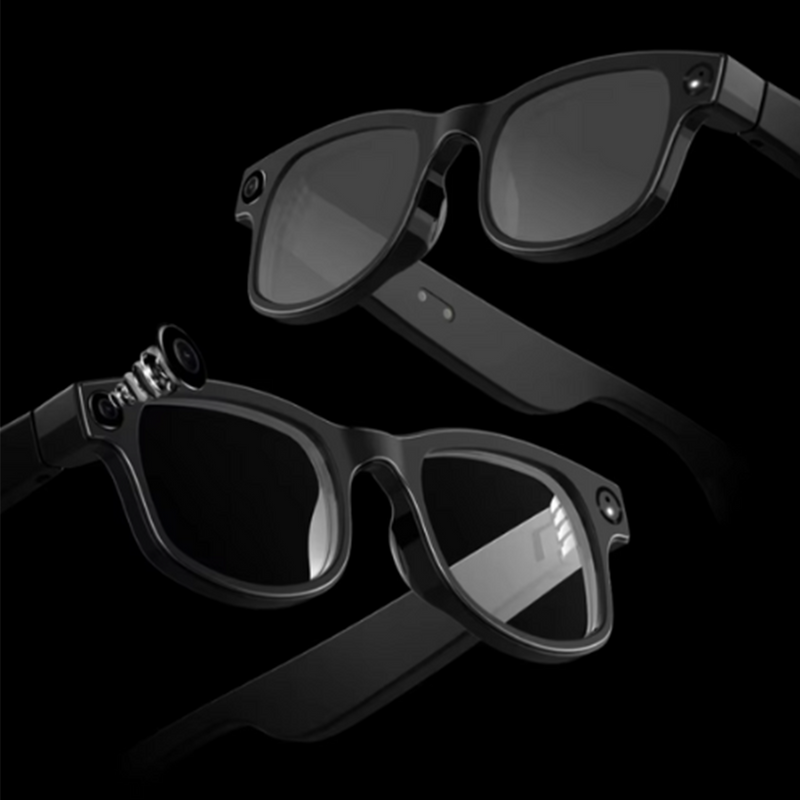 AI Smart Glasses AIMB-G1 — 8MP Camera, Bluetooth Speakers & Voice Assistant (3 Lens Sets)