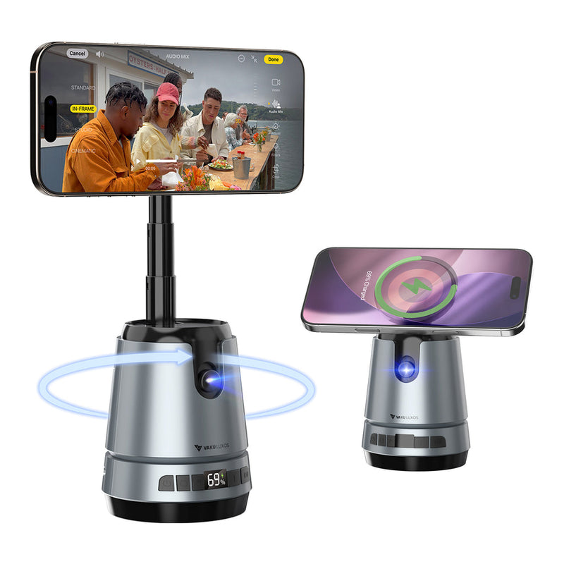 Q05 Magnetic Wireless Charger with AI Face Tracking Stand