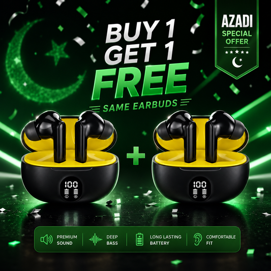 Premium TWS Wireless Earbuds — Buy 1 Get 1 FREE | Bluetooth Earphones with Charging Case