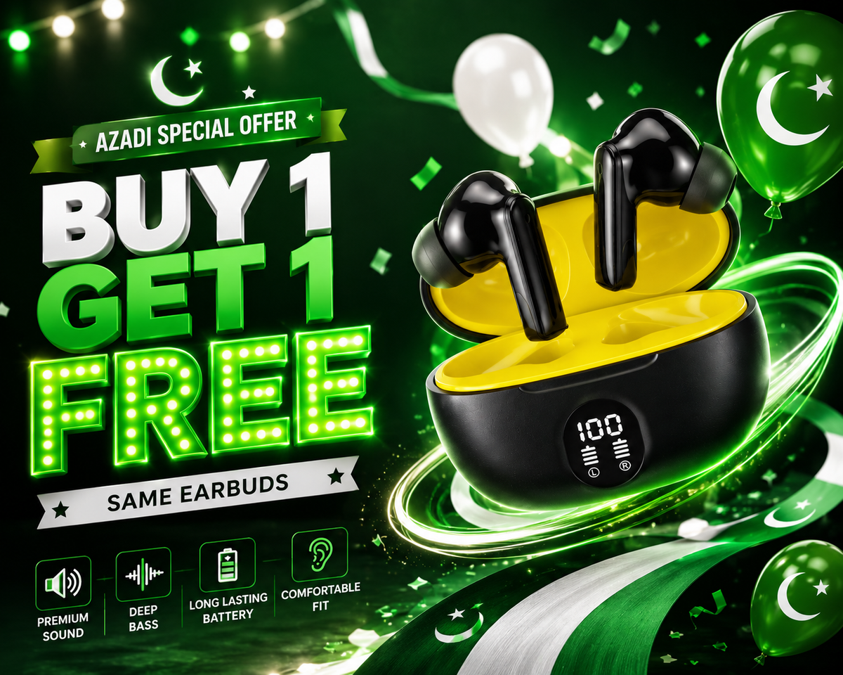 Premium TWS Wireless Earbuds — Buy 1 Get 1 FREE | Bluetooth Earphones with Charging Case