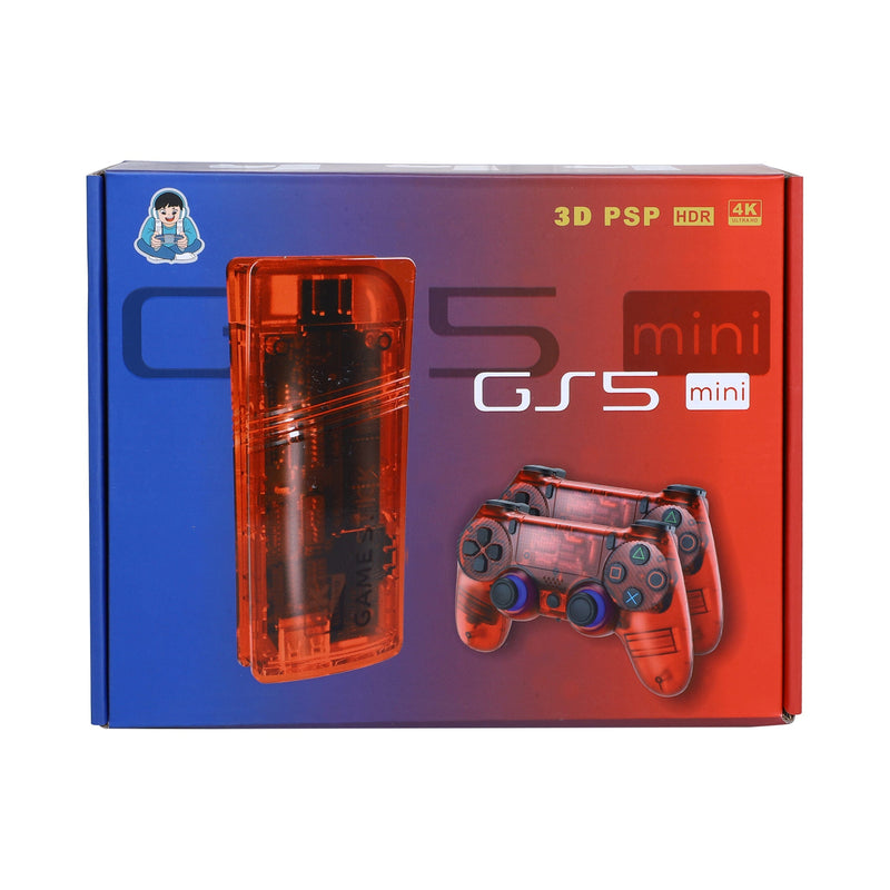 GS5 Mini Gaming Console 64GB | 30,000+ Games | 4K HDMI | 2 Wireless Controllers