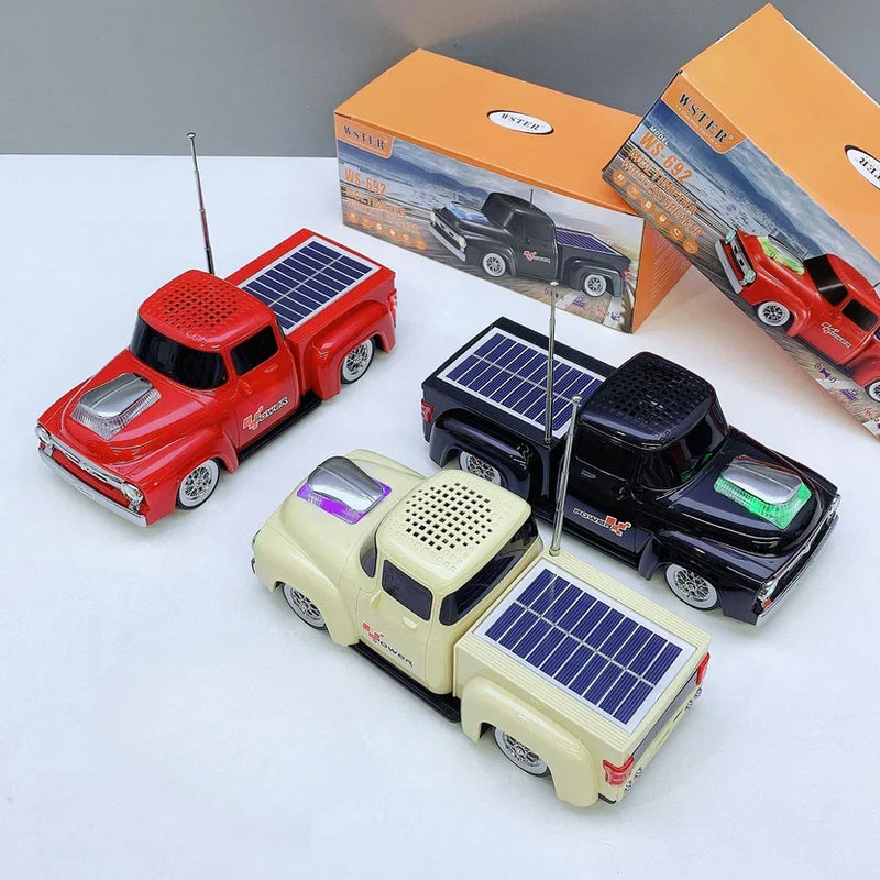 Truck Bluetooth Speaker WS-692 — Solar Charging, LED Lights, TWS, FM Radio