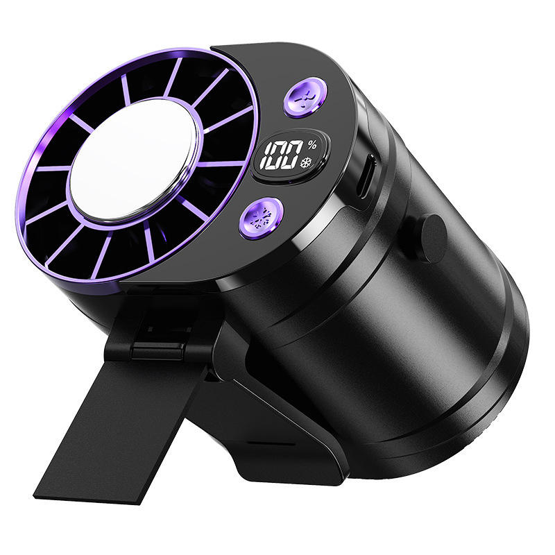 Portable USB Rechargeable 3000mAh Waist Fan with Digital Display – Wearable Mini Air Cooler for Outdoor Work, Travel & Camping