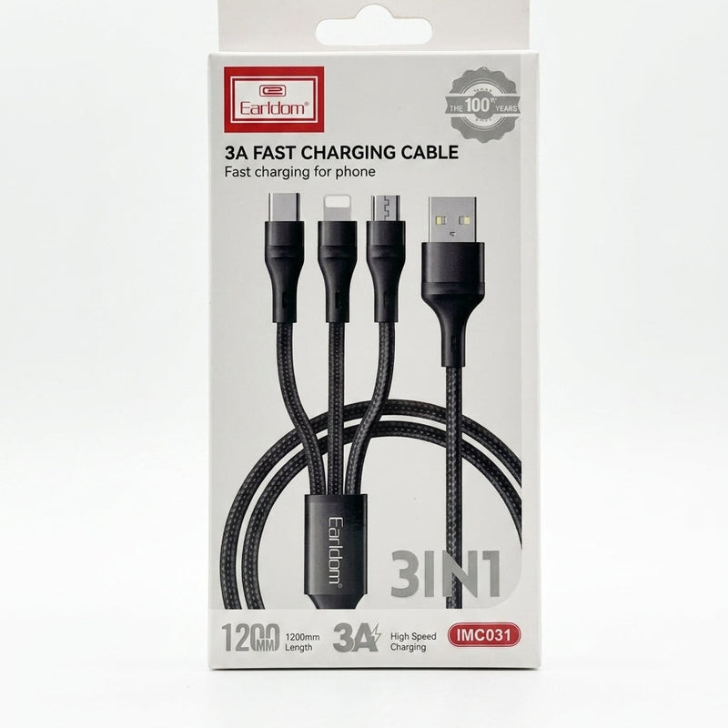 Earldom 3-in-1 Fast Charging Cable (EC-IMC031)