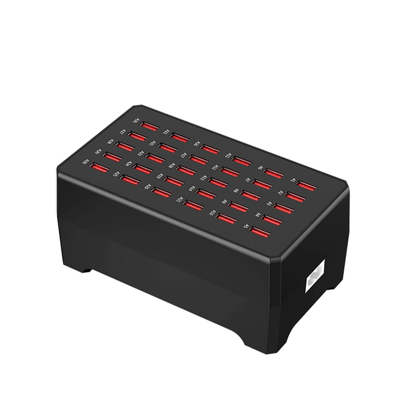 300W USB & Type-C Charging Station – 30-Port Desktop Multi-Device Charger (12 PD + 18 USB)