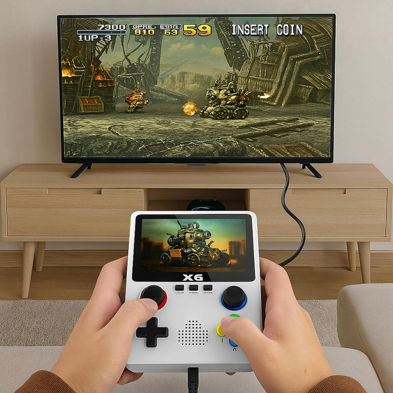 X6 Retro Handheld Game Console – 3.5'' IPS Screen, 10,000+ Games, 11 Emulators, WiFi & TV Output