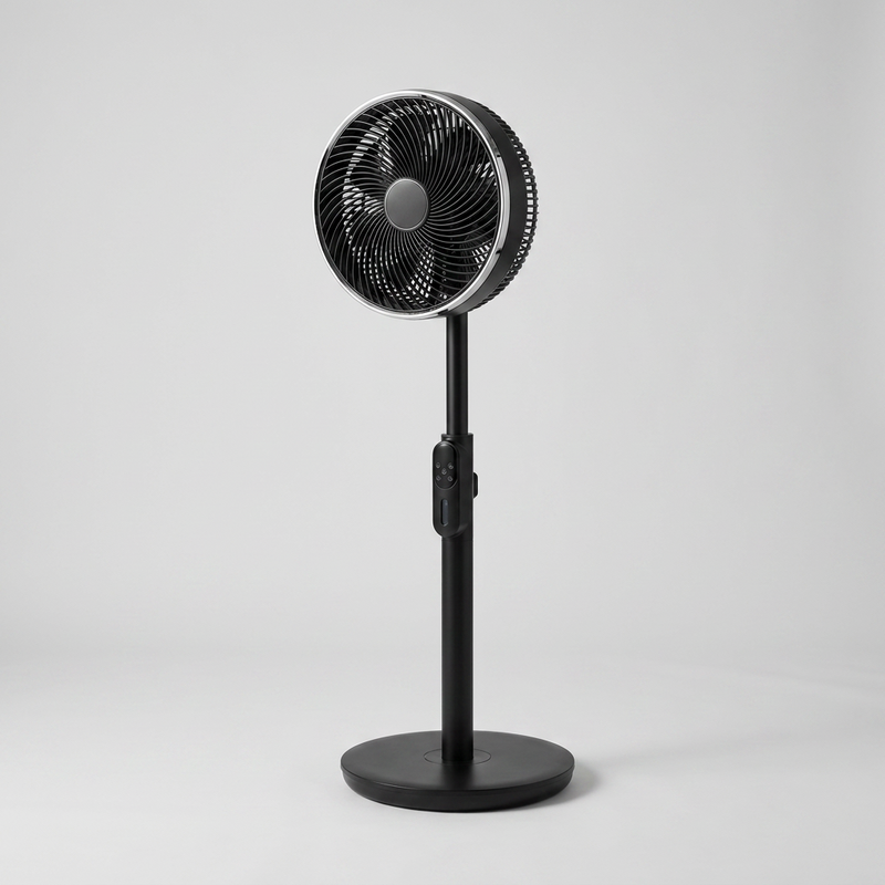 Misting Pedestal Fan – 4000mAh Cordless Floor Fan with Water Mist, Remote & Adjustable Height