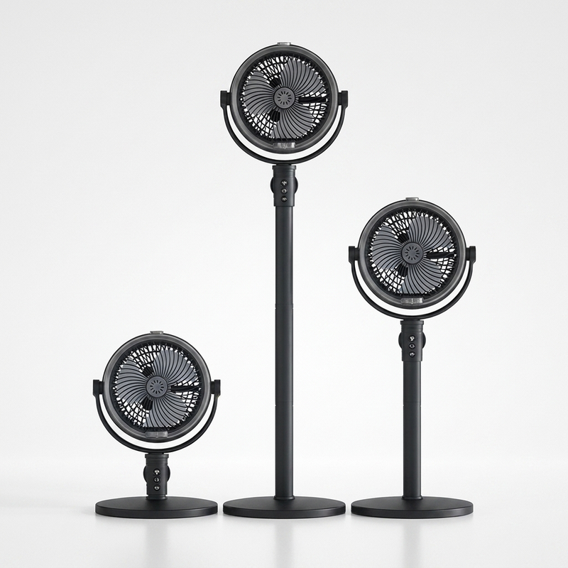 Misting Pedestal Fan – 4000mAh Cordless Floor Fan with Water Mist, Remote & Adjustable Height