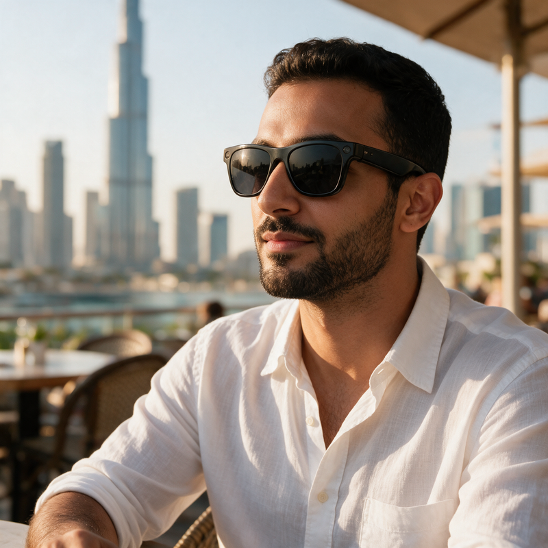 XK One Pro AI Smart Glasses — 8MP HD Camera, Real-Time Translation, Open-Ear Bluetooth Audio, 3 Sets of Lenses