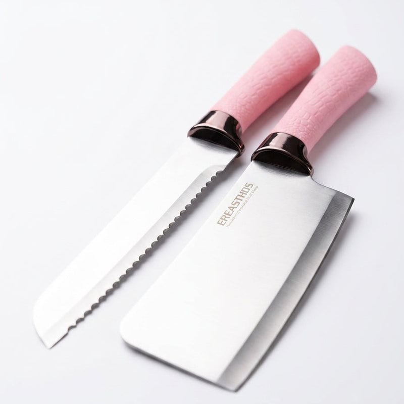 EREASTHOS 8-Piece Knife Set (Pink)
