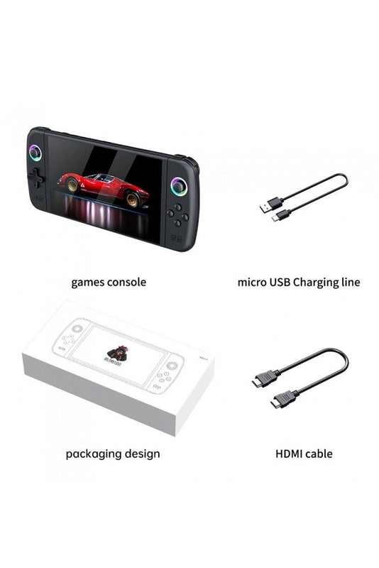 M27 Retro Handheld Game Console - 7-inch IPS, 30,000+ Games, RGB Joystick