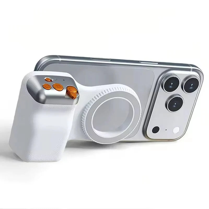 MagSnap Pro Magnetic Phone Camera Grip — Wireless Remote & Anti-Shake Stabilizer