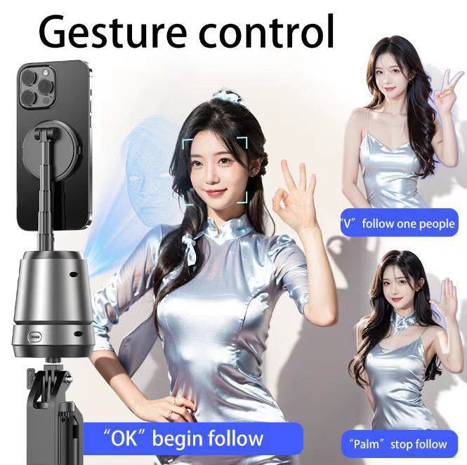 Q05 Magnetic Wireless Charger with AI Face Tracking Stand