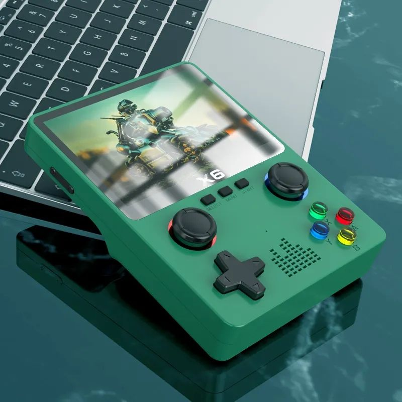 X6 Retro Handheld Game Console – 3.5'' IPS Screen, 10,000+ Games, 11 Emulators, WiFi & TV Output