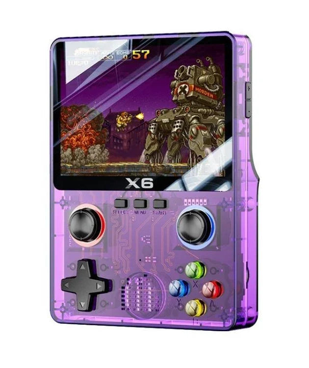 X6 Retro Handheld Game Console – 3.5'' IPS Screen, 10,000+ Games, 11 Emulators, WiFi & TV Output